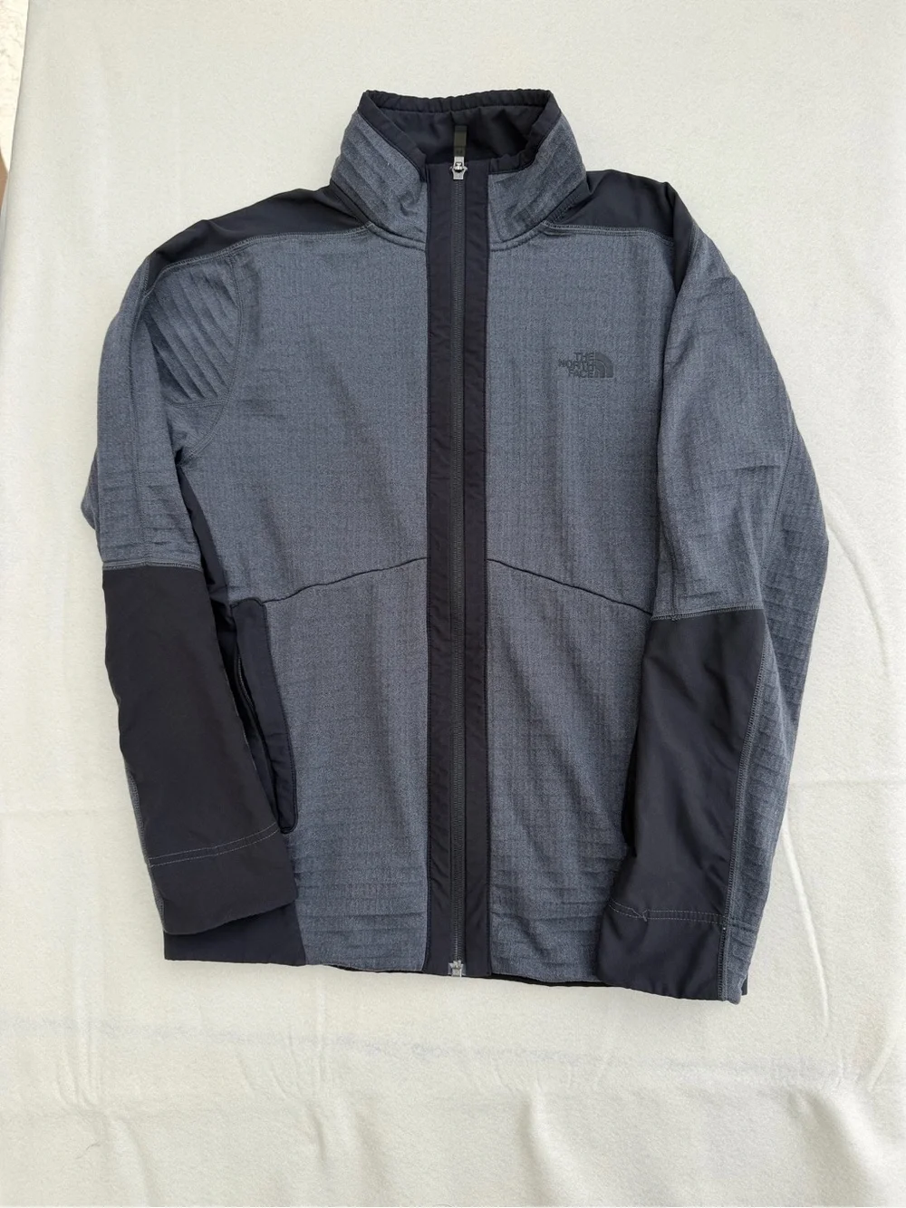 The North Face Men's Dark Gray and Black Performance Softshell Jacket